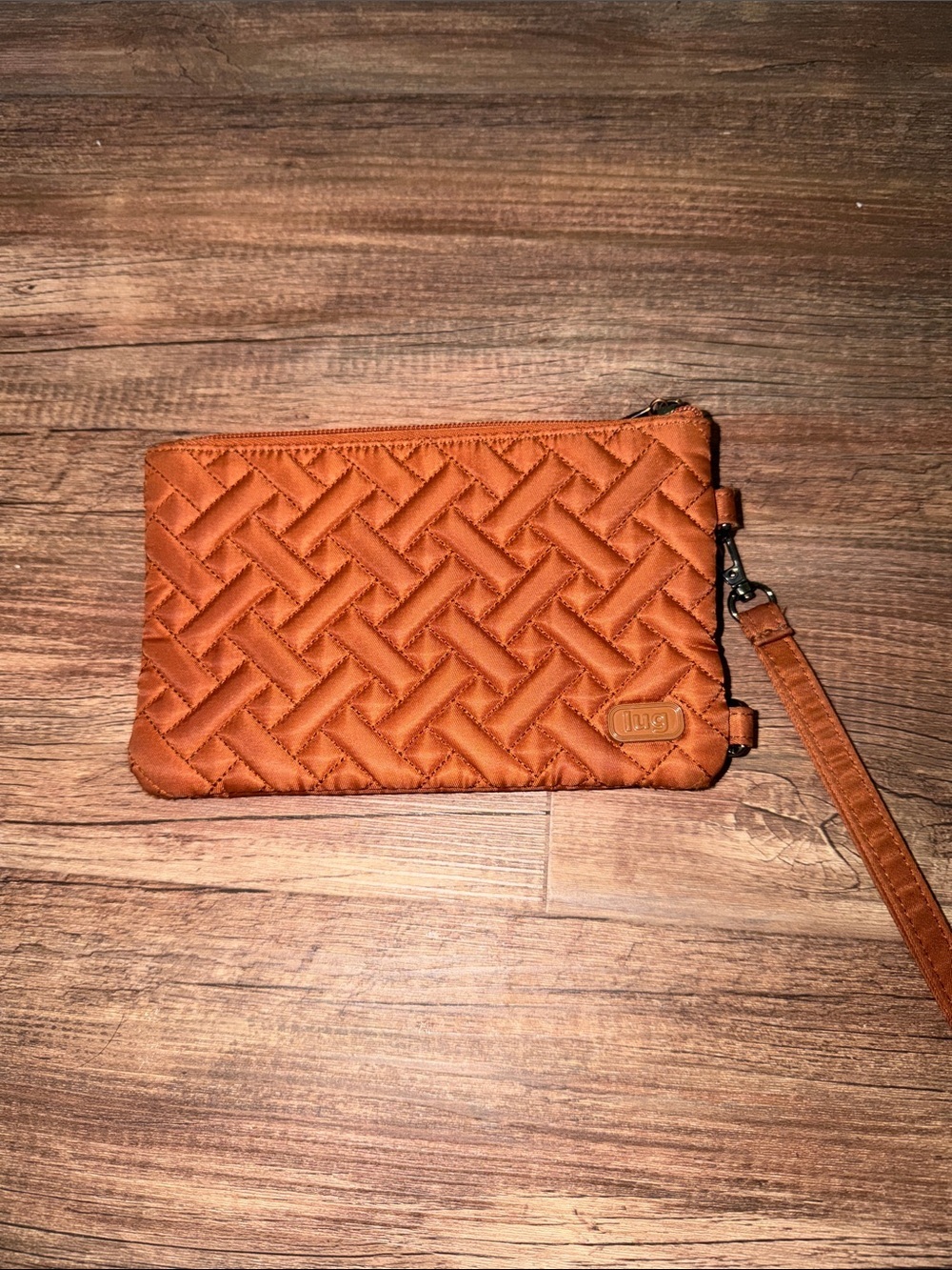 Lug Peekaboo Convertible Wristlet Pouch in Copper Brown